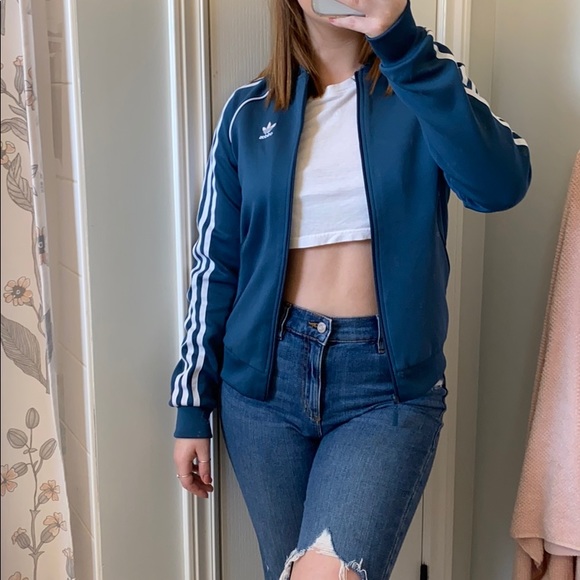 ADIDAS - XS Teal Track Jacket - Picture 2 of 4